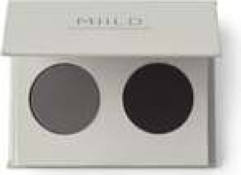 Natural Mineral Eyeshadow Duo Black Gloomy