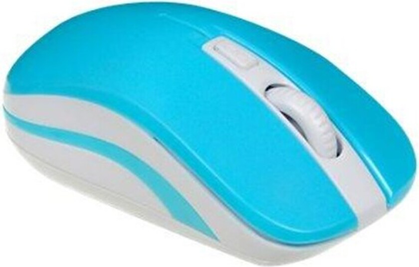 LORIINI BLUE - mouse - 2.4 GHz - white blue - Mus - Optisk - 3 knapper - Blå