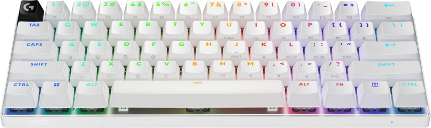 PRO X 60 LIGHTSPEED - Gamingtastatur - Uten numpad - Nordisk - Hvit