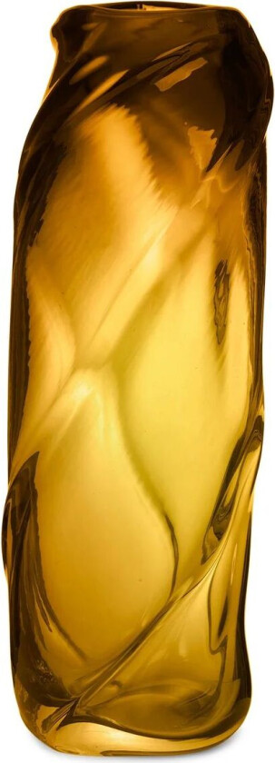 Water Swirl vase Amber