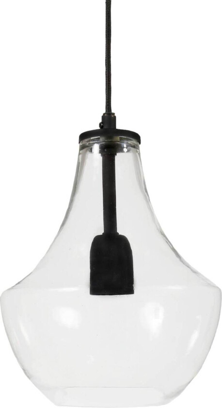 Hamilton taklampe 21 cm Klar-svart