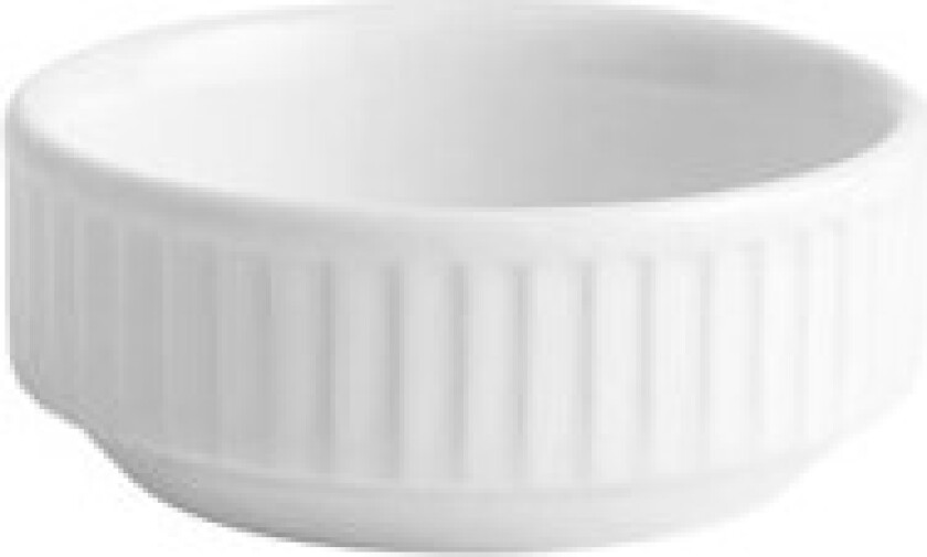 Plissé miniskål Ø 7 cm Hvit