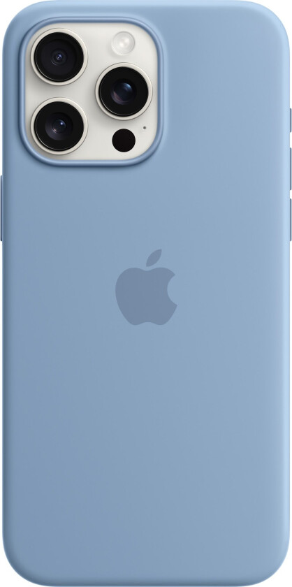 iPhone 15 Pro Max Silicone Case with MagSafe - Winter Blue