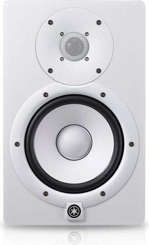 HS7W Full-Range Studiomonitorer Hvite med Monitorstativer