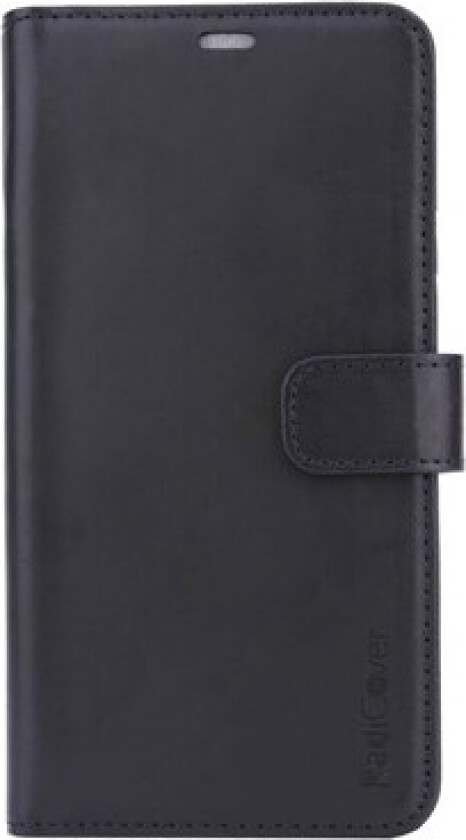 Radiationprotected Mobilewallet Leather iPhone Xs Max 2in1 Magnetcover Black