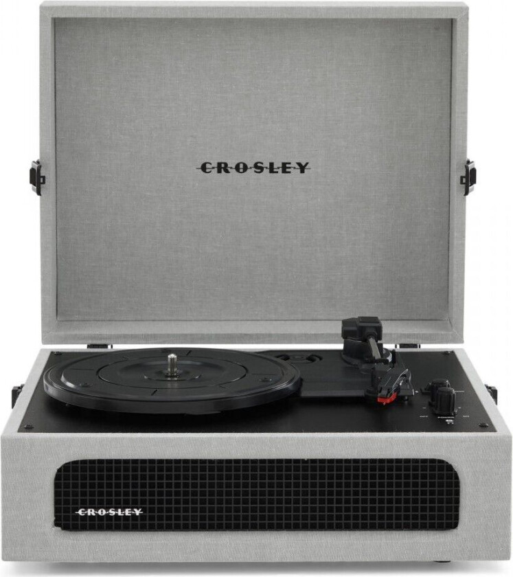 Voyager Portable Turntable with Bluetooth Out Grey