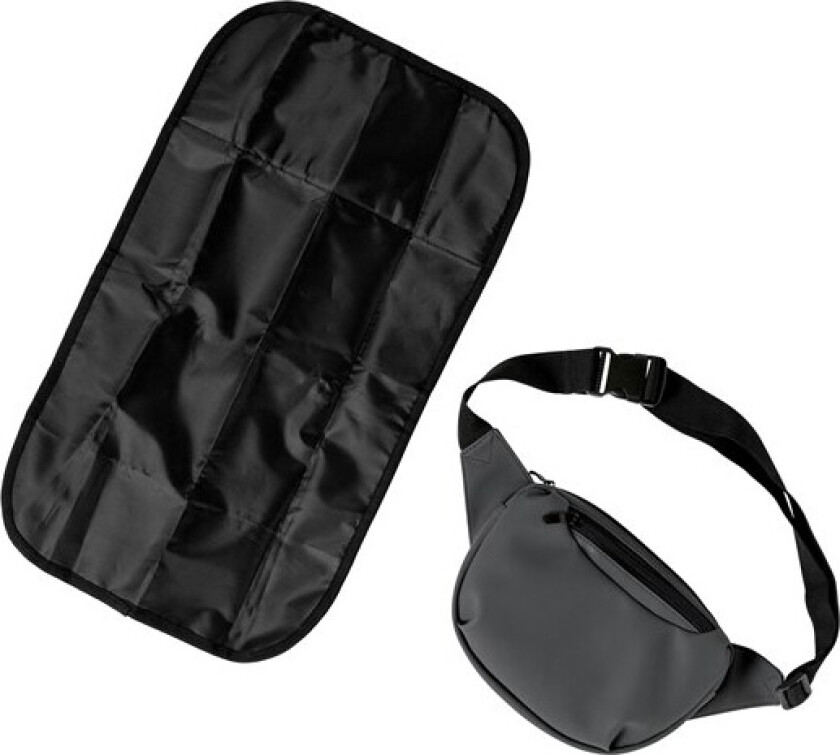 Bilde av Changing bag Mini, grå - Fanny Pack bleieveske med pute