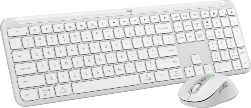 Signature Slim Combo MK950 - Off-White - Tastatur & Mussett - Nordisk - Hvit