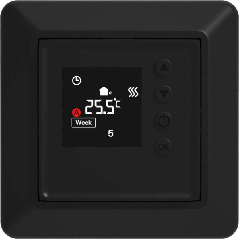 termostat digital 16A matt sort - 5419600