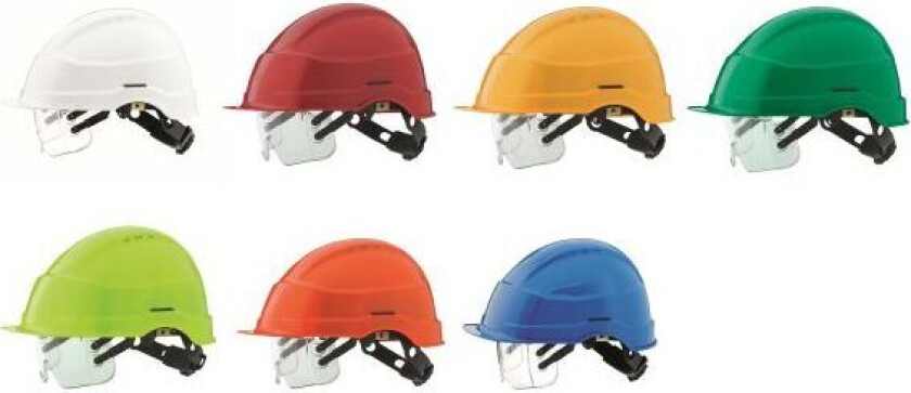 11710491 Vernehjelm med visir Hvit