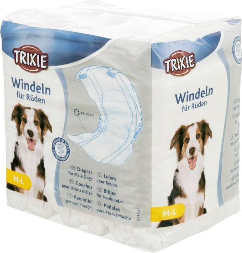 bleier for hannhund - Str M-L: 46-60 cm, 12 Stk