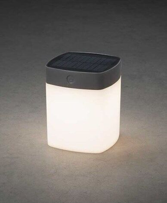 Assisi kvadrat solenergi LED 1W dimbare grå. 7806-302