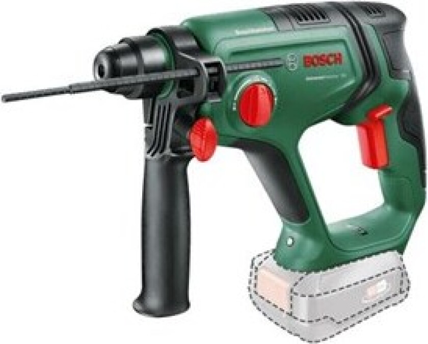 UniversalHammer 18V - Roterende hammer - trådløs - 4-modus - SDS-plus - 2 joule inkludert lader - 18 V