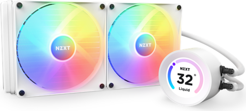 Kraken Elite 280 White RGB - CPU Vannkjøling - Max 32 dBA