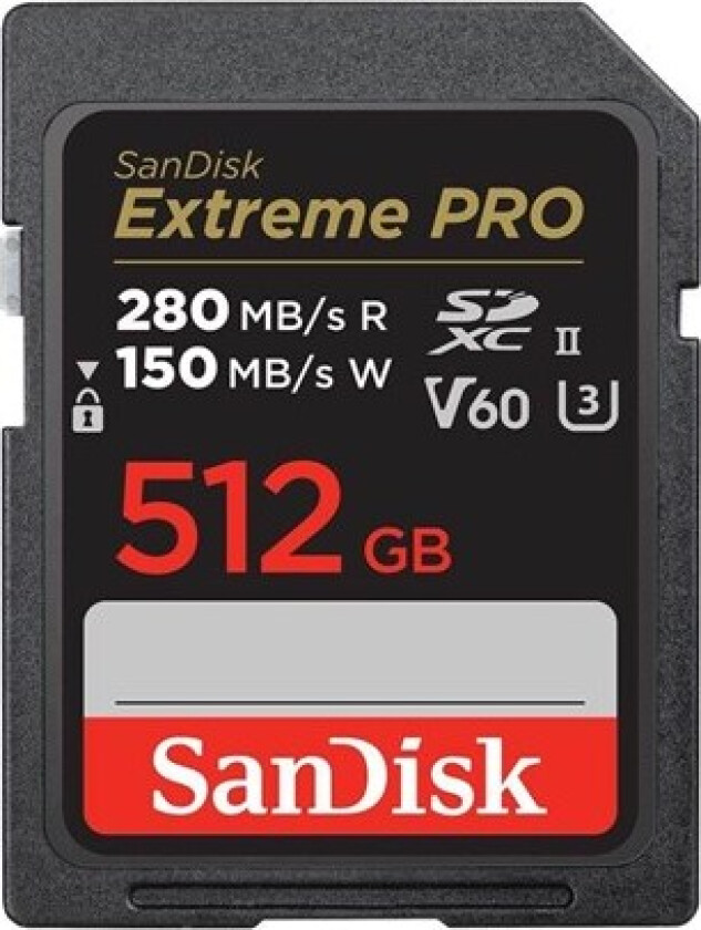 Bilde av Extreme Pro - SD - 280MB/s - 512GB