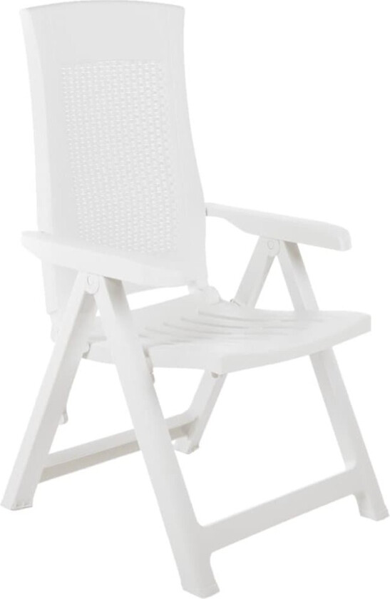 Hagelenestoler 2 stk plast hvit