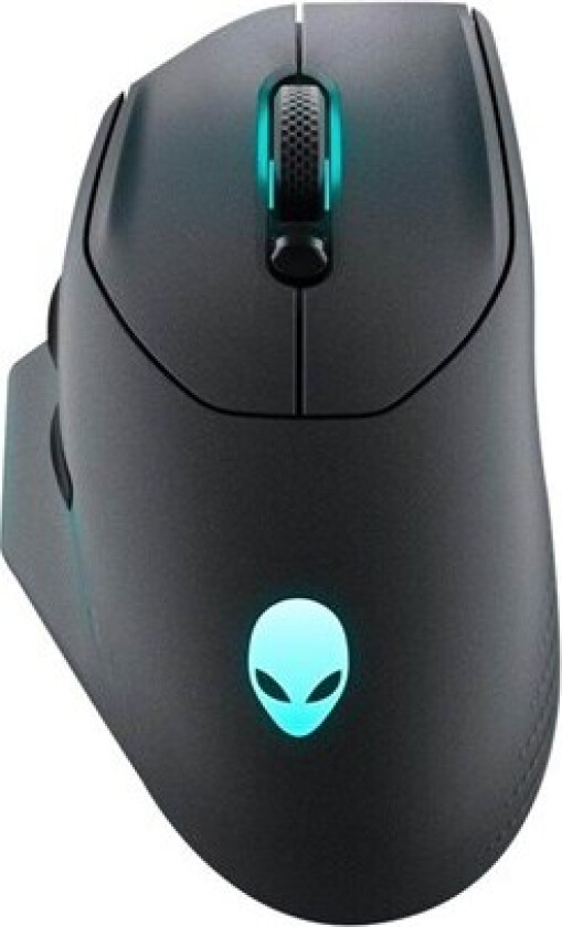 Alienware AW620M - mouse - USB 2.4 GHz - Dark Side of the Moon - Mus - Optisk - 7 - Svart