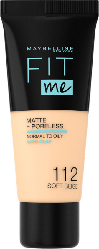 Bilde av Maybelline Foundation Mat.&Poreless Soft Beige 112