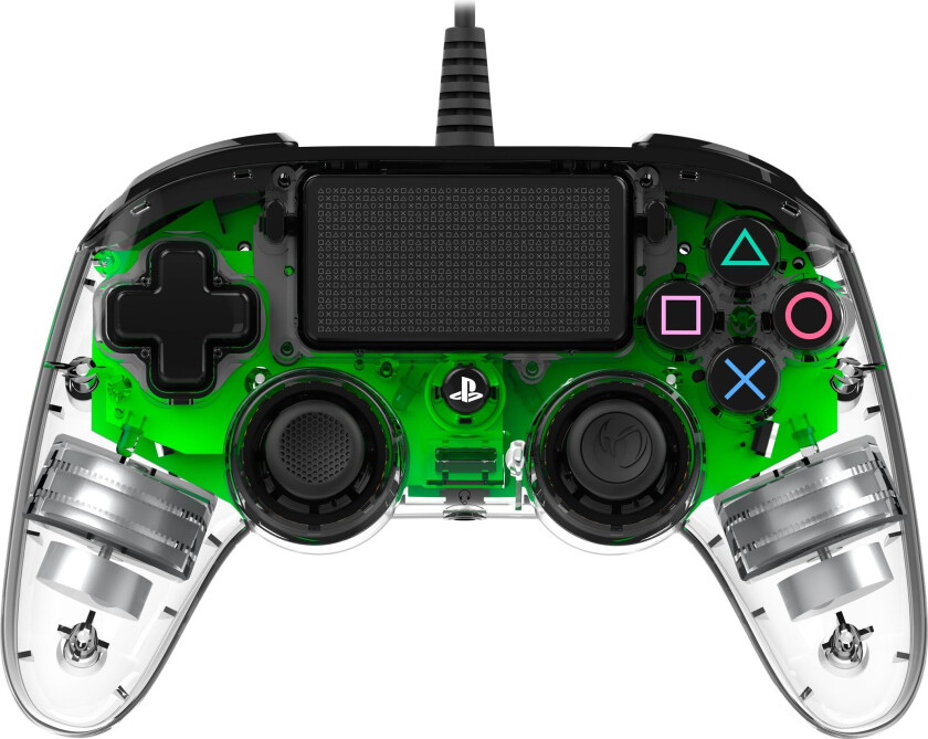 Wired Illuminated Compact Controller Ps4 - Green