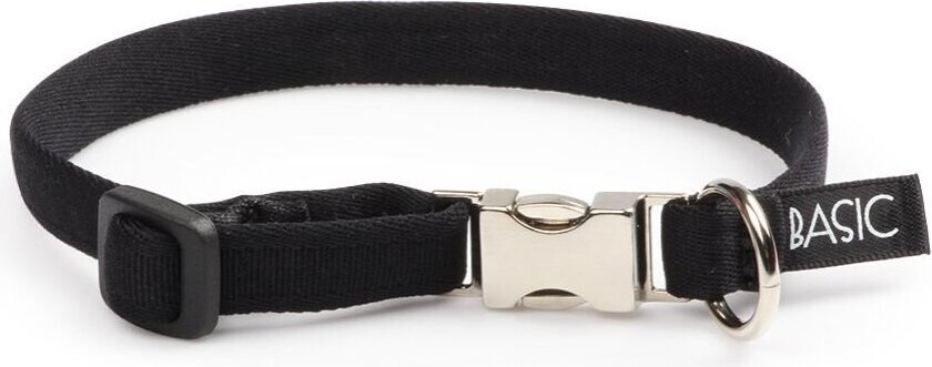 Basic Sweet halsbånd med metall lås (Svart)