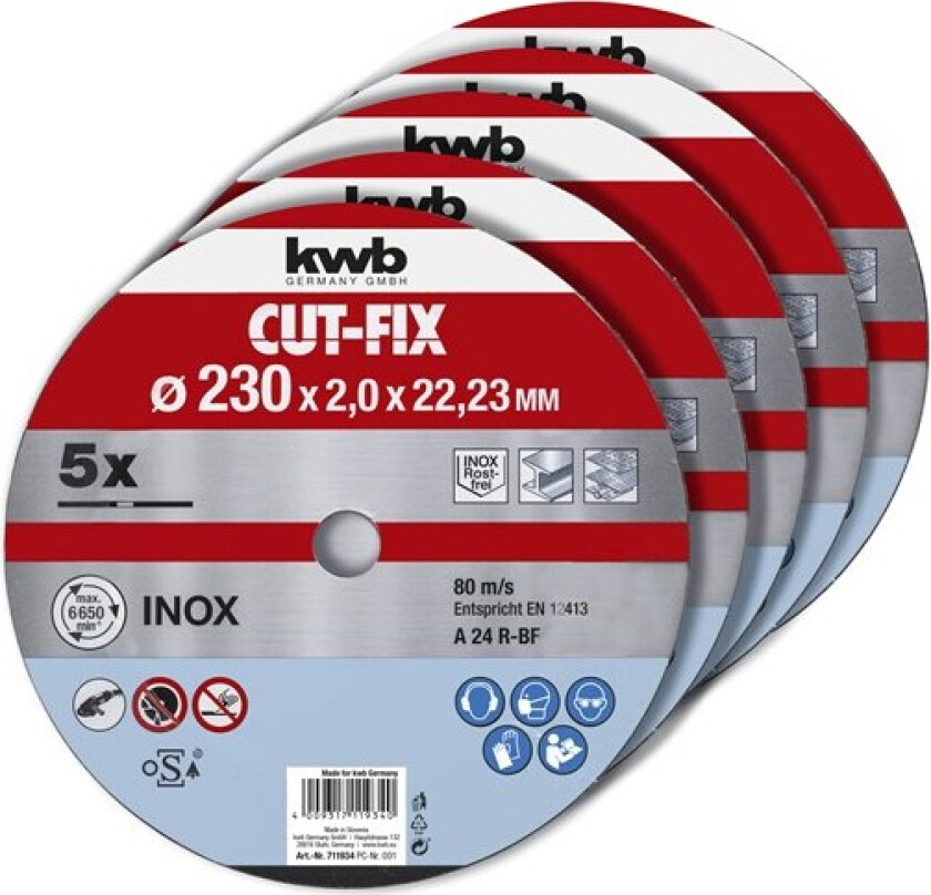 Bilde av Kappeskive, Ø230×2,0 mm, 5 stk.