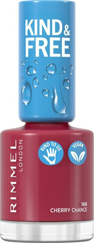 Kind & Free Clean Cosmetics Nail Polish 166 Cherry