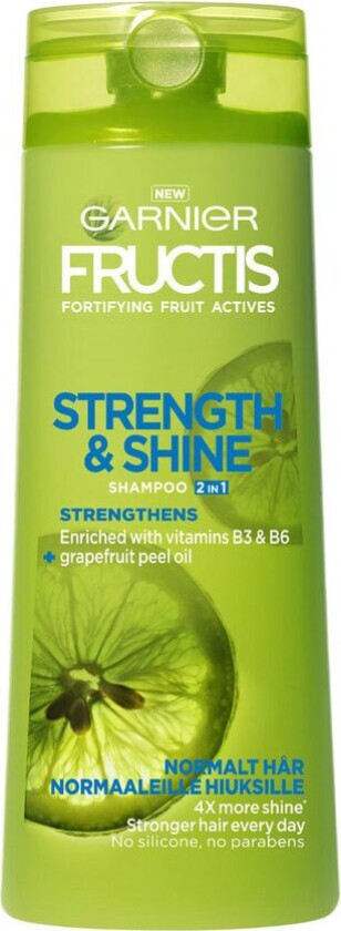 Garnier Fructis Strength & Shine 2in1 Shampoo 250ml