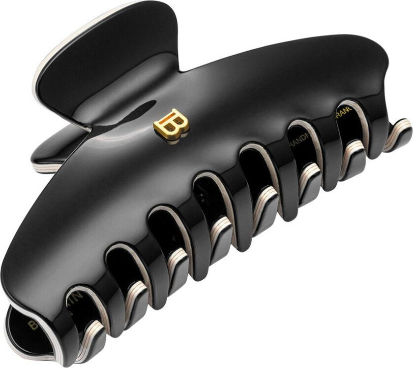 Cellulose Acetate Pince à Cheveux Medium Black/White