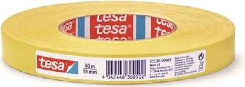 Duct Tape Tough 50m x 19mm Yellow