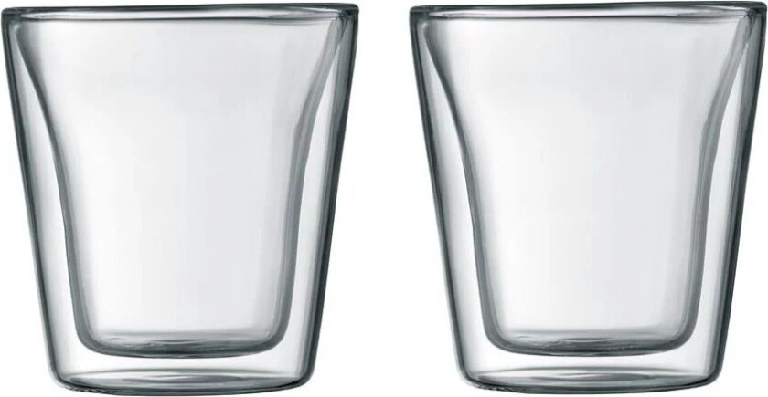 Bodum Canteen glass med dobbelt vegg 2 pakn. 0,1 l