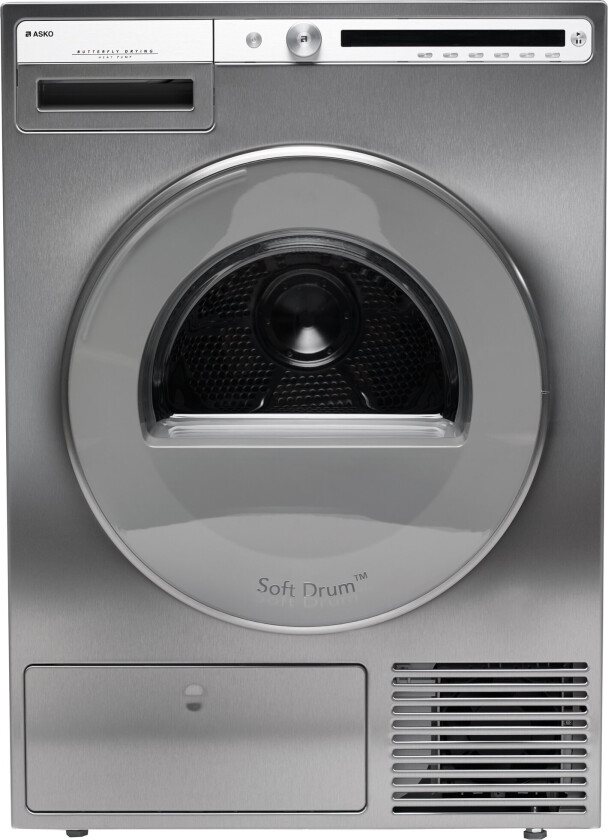 Asko Logic T408HD.S - Tørker - Nisje - bredde: 62.2 cm - dybde: 63.5 cm - høyde: 86.3 cm - frontileggelse - rustfritt stål