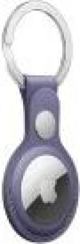 - Eske for airtag - rustfritt stål, lær - wisteria - for AirTag