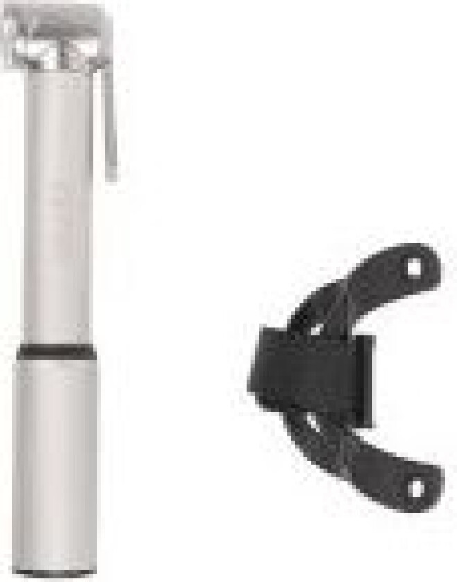ZEFAL ZÉFAL Mini pump Road Micro 7 bar/100 psi Silver Presta/Schrader, For 23-32 mm road/triathlon tyres. Frame mount clip