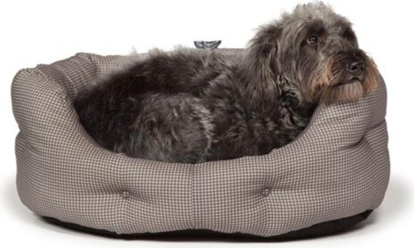Danish Design Hundeseng Rutig Beige (76 cm)