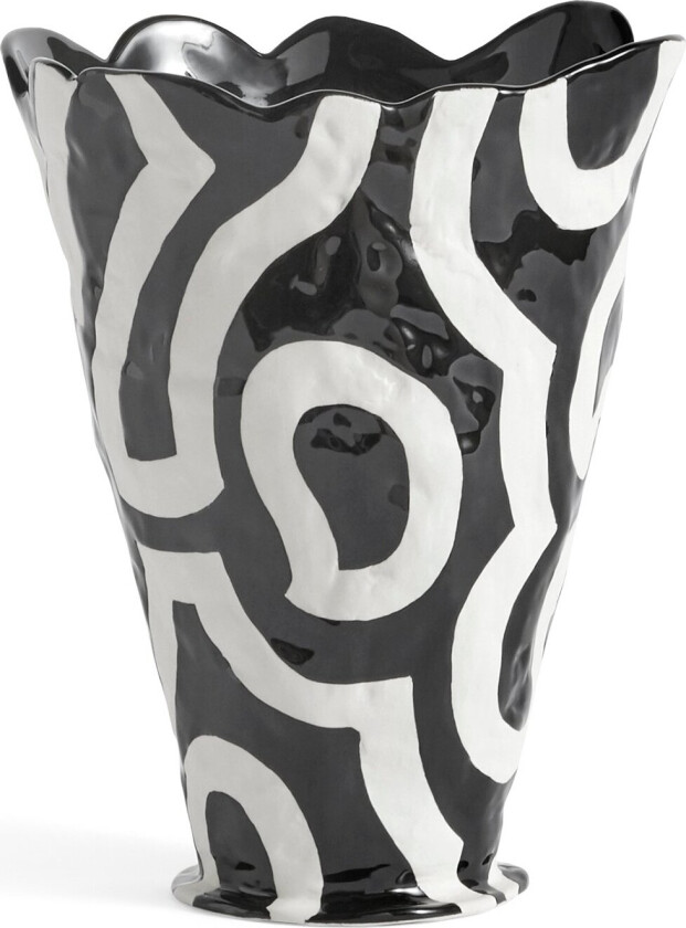 Jessica Hans Shadow vase 25 cm Svart-hvit