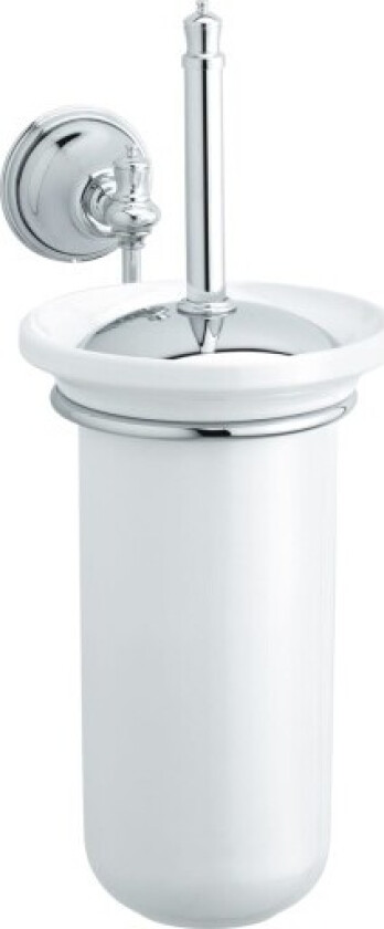 Tradition Toalettbørste - Krom/Hvit