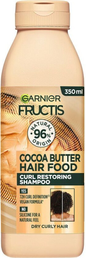 Garnier Fructis Hair Food Cocoa Butter Shampoo 350ml