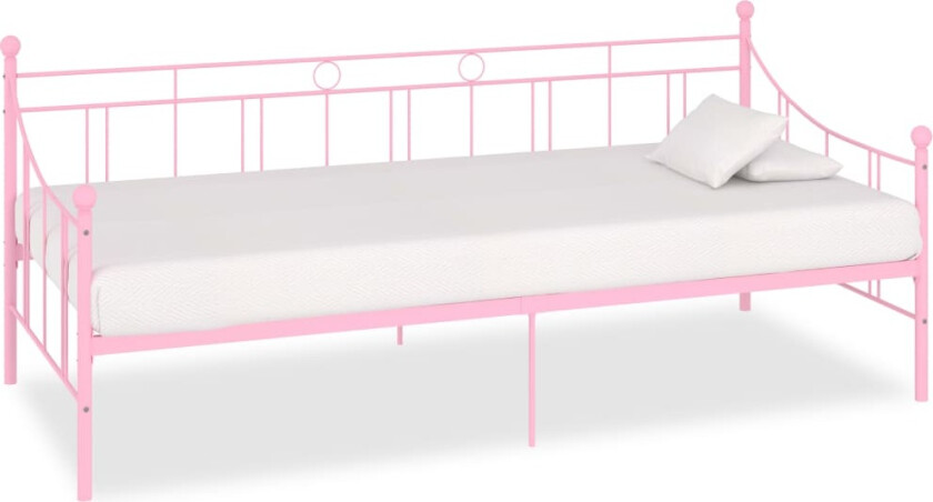 Bilde av Ramme til dagseng rosa metall 90x200 cm