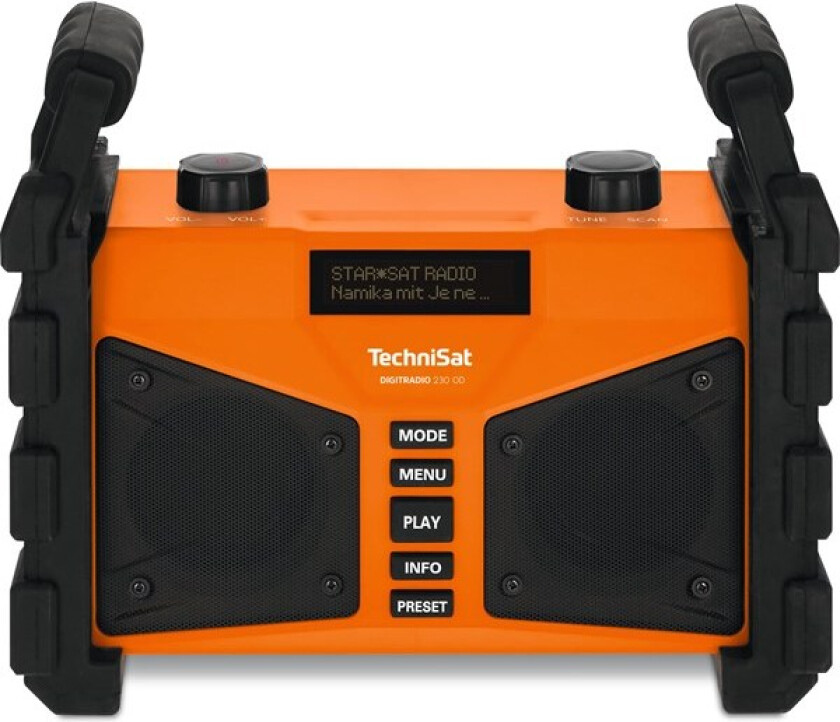 DigitRadio 230 OD - Bærbar DAB-radio - 12 watt - oransje