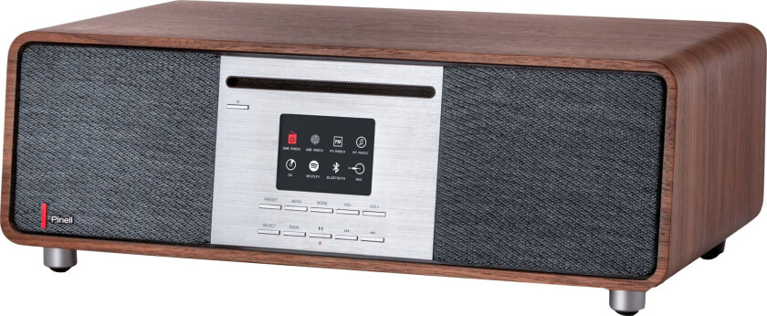 Supersound 701 - Valnøtt Dab-Radio Med Bluetooth Og Wi-Fi