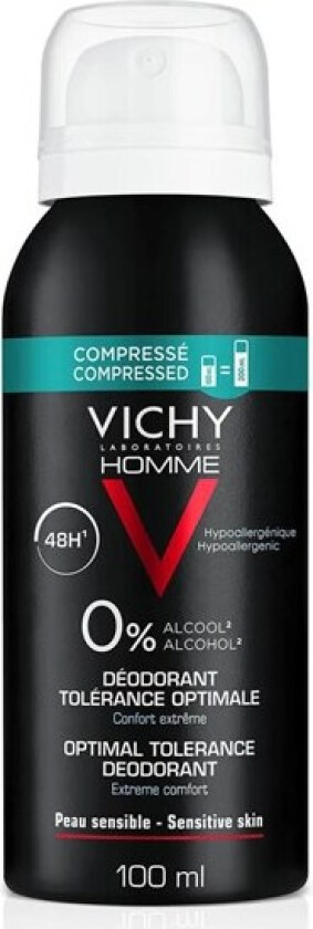 Vichy Homme 48H Optimal Tolerance Deodorant Spray 100 ml