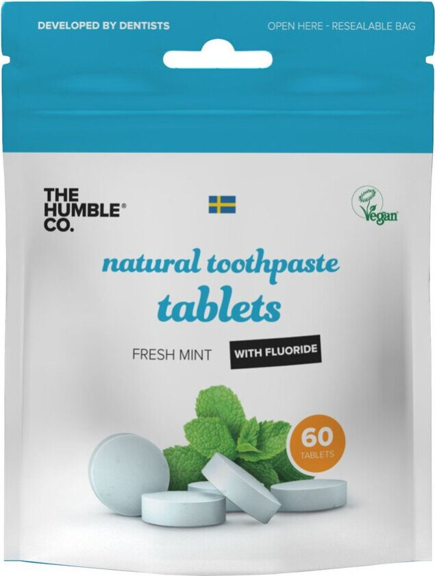 The Humble Co Dental Tablets With Fluoride 60pcs