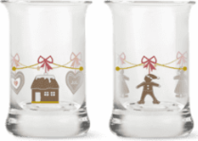 Christmas juledramglass 2-pakn. 2023