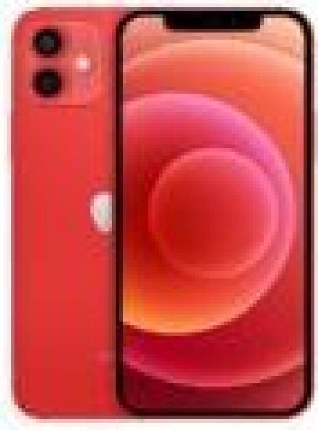 iPhone 12 - (PRODUCT) RED - 5G smartphone - dobbelt-SIM / Internminne 128 GB - OLED-display - 6.1 - 2532 x 1170 piksler - 2x bakkameraer 12 MP, 12 MP - front camera 12 MP - rød