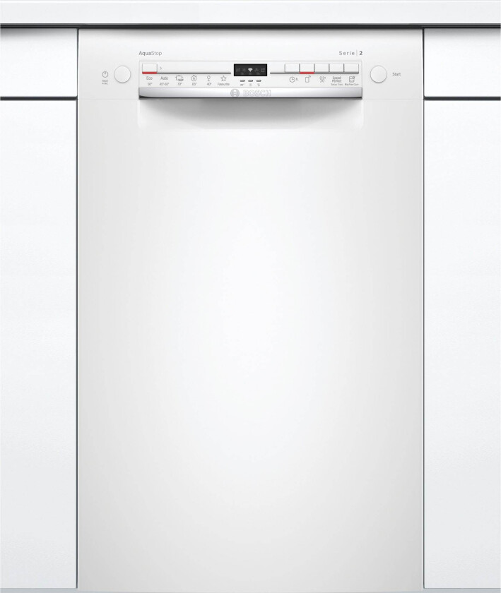 Serie 2 SPU2IKW02S - Oppvaskmaskin - innebygd - Wi-Fi - Nisje - bredde: 45 cm - dybde: 55 cm - høyde: 81.5 cm - hvit