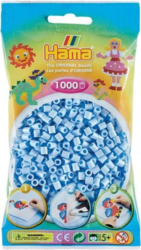 Bilde av Midi 1000 Perler - Pastell Blå 97