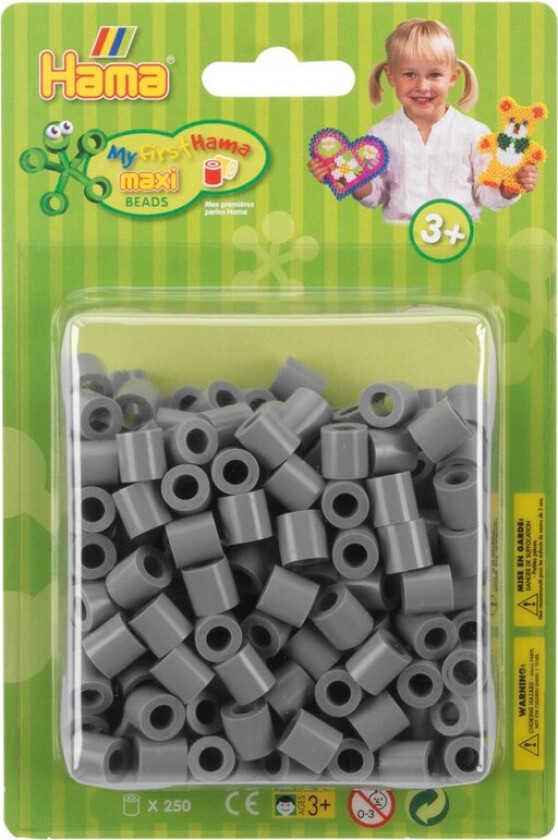 Maxi 250 Perler - Grå