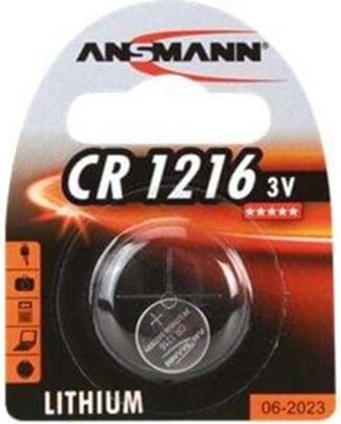 Cr1216 Knappebatteri