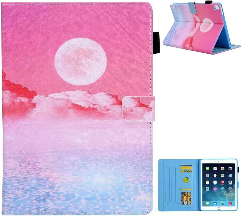 iPad 9.7 (2018-2017) / iPad Air / iPad Air 2 PU Skinndeksel m. Stand - Soloppgang