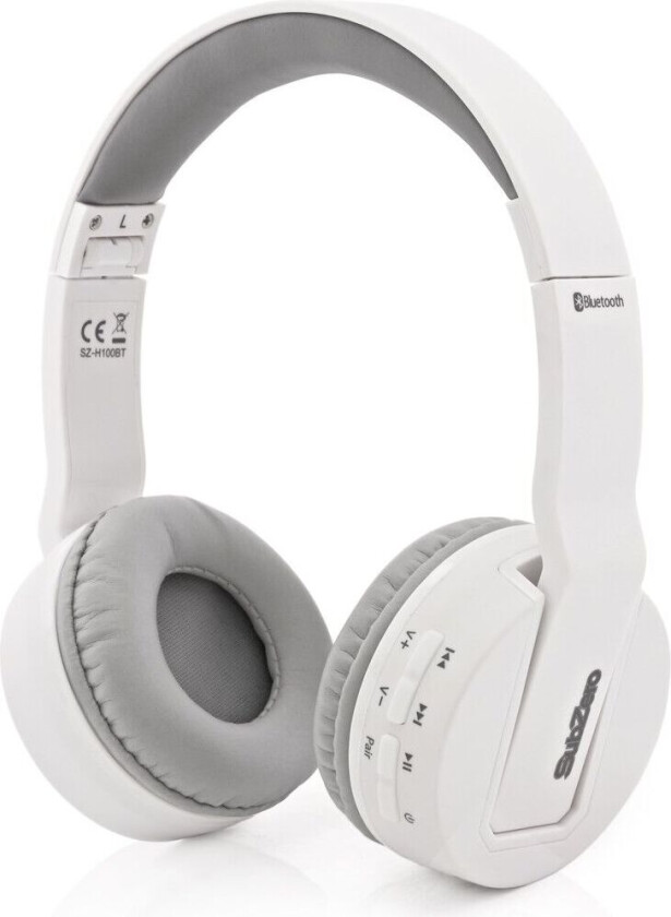 Trådløse Bluetooth Hodetelefoner Hvit